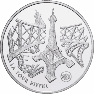 10 francs 2001 monnaie de paris tour eiffel argent #1699