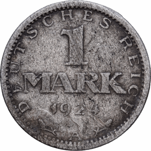 1 mark 1924 berlin république de weimar argent #1723