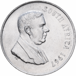 1 rand 1967 pretoria hendrik verwoerd argent #1727