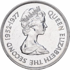 25 roupies 1977 elizabeth II argent #1729