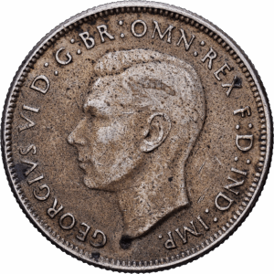 Florin 1944 melbourne georges VI argent #1742