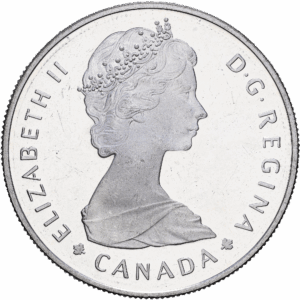1 dollar 1985 ottawa élisabeth II parcs nationaux argent #1745