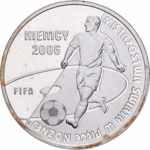 10 złotych 2006 varsovie coupe du monde de football allemagne 2006 argent #1749