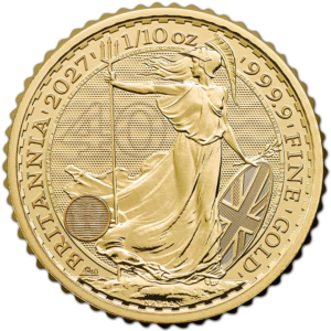 1/10 oz britannia 2027 or 40e anniversaire