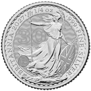 1/4 oz britannia 2027 argent 30e anniversaire