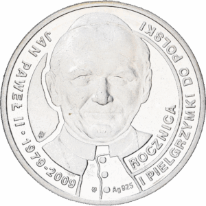 Médaille 2009 varsovie jean-paul II 30e anniversaire de la première visite en pologne argent #1750