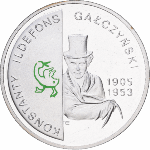 10 złotych 2005 varsovie konstanty ildefons gałczyński argent #1759