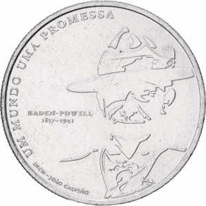 5 euros 2007 lisbonne centenaire du scoutisme mondial argent #1763