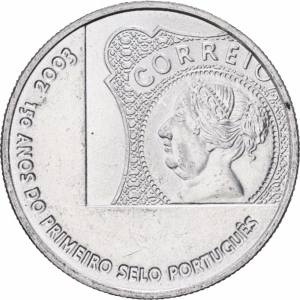 5 euros 2003 lisbonne 150e anniversaire du premier timbre portugais argent #1764