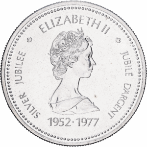 1 dollar 1977 ottawa jubilé d’argent elizabeth II argent #1773
