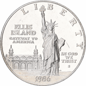 1 dollar 1986 S statue of liberty ellis island argent #1788