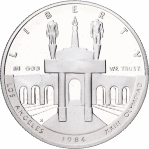 1 dollar 1984 S XXIII olympiad los angeles argent #1789