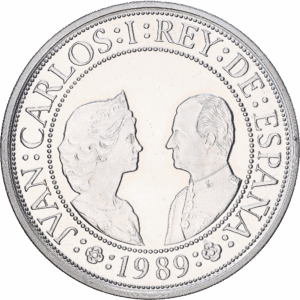 2000 pesetas 1989 M christophe colomb argent #1810