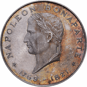 5 ecu 1972 arezzo napoléon bonaparte argent #1816