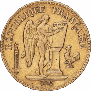 20 francs 1849 A génie de la république or #1840