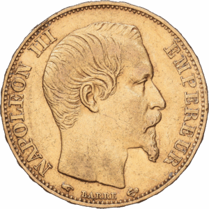 20 francs 1855 A napoléon III tête nue or #1842