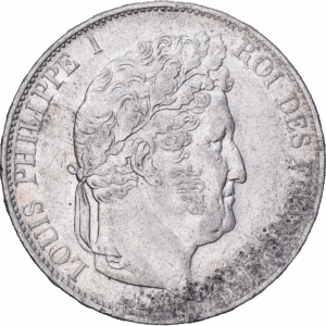 5 francs 1844 B louis philippe I argent #1853