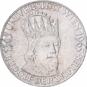 50 schilling 1965 vienne rodolphe IV le fondateur argent #1864