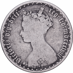 Florin 1858 londres victoria argent #1870