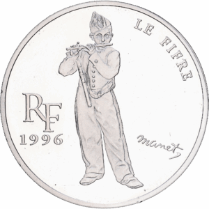 10 francs 1996 le fifre édouard manet argent #1871