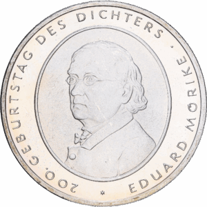 10 euro 2004 F eduard mörike argent #1872