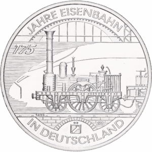 10 euro 2010 D 175 jahre eisenbahn in deutschland argent #1874