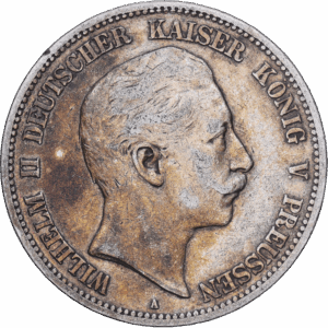 5 mark 1894 A wilhelm II argent #1878