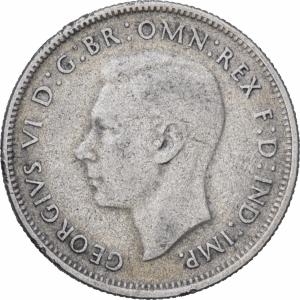 Florin 1947 melbourne georges VI argent #1879