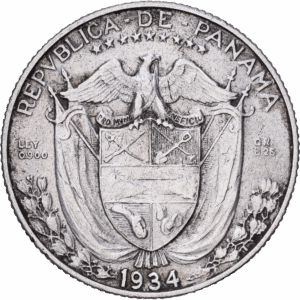 1/4 balboa 1934 philadelphie vasco núñez de balboa argent #1898