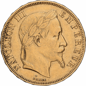 50 francs 1862 BB napoléon III tête laurée or #1904