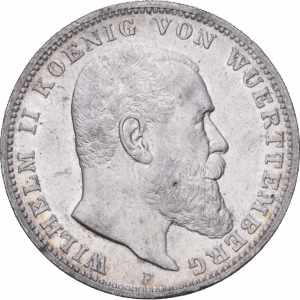 3 mark 1912 F wilhelm II argent #1913