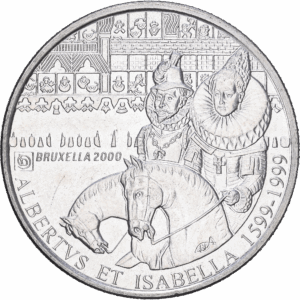 500 francs 1999 bruxelles albert et isabelle argent #1915