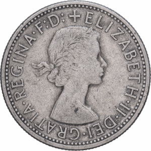 1 florin 1954 melbourne elizabeth II argent #1917