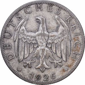 2 reichsmark 1926 A aigle de la république de weimar argent #1945
