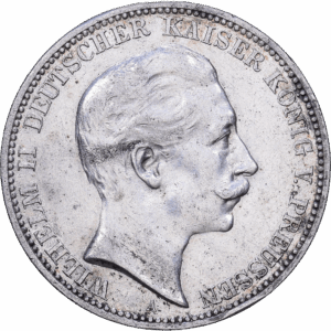 3 mark 1909 A wilhelm II argent #1948