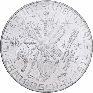 50 schilling 1974 vienne exposition horticole internationale argent #1959