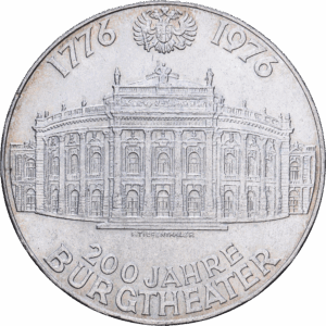 100 schilling 1976 vienne 200 jahre burgtheater argent #1960