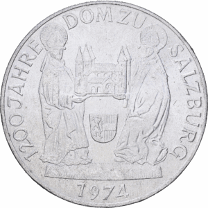 50 schilling 1974 vienne 1200 ans de la cathédrale de salzbourg argent #1964