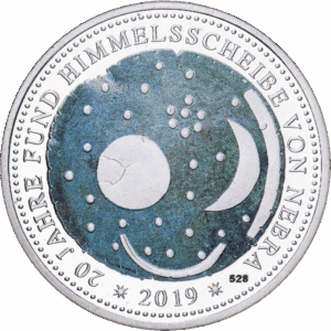 Médaille commémorative 2019 20 ans de la découverte du disque céleste de nebra argent #1977