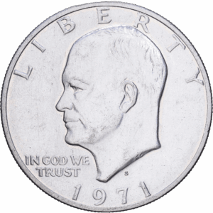 Dollar 1971 S eisenhower argent #1995