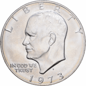 Dollar 1973 S eisenhower argent #1996