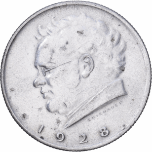 2 schilling 1928 vienne franz schubert argent #1997