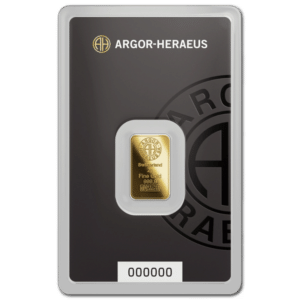 Lingot or 2 g argor heraeus