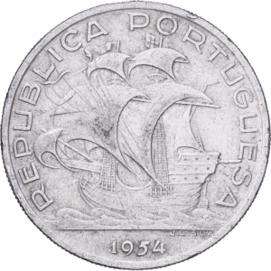 10 escudos 1954 lisbonne caravelle argent #2005