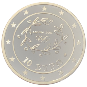 10 euros 2004 jeux olympiques athènes argent