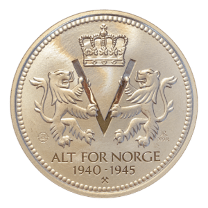 Médaille commémorative kongsberg alt for norge argent