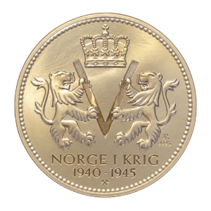 Médaille commémorative kongsberg norge i krig argent